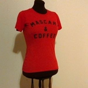 Red and black medium shirt for women 6-8 size